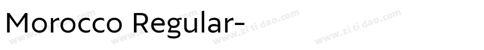 Morocco Regular字体转换